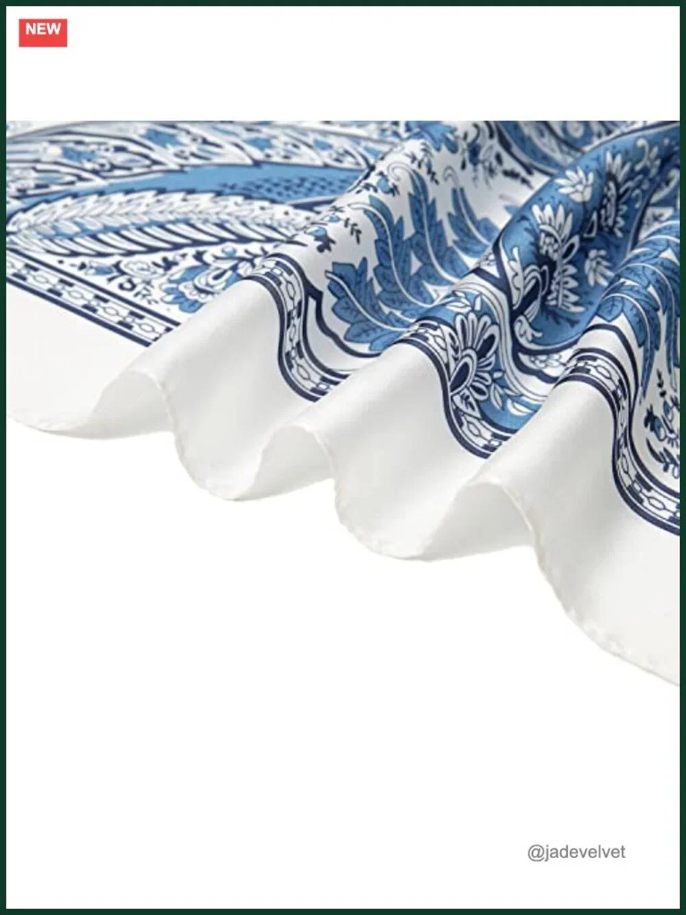 Silk Feel Square Head Scarf 27.5 Inch Hair Wrapping Bandana For Women
